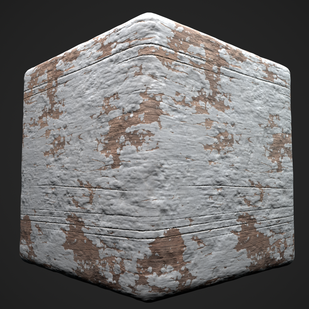Ruined Painted Wood